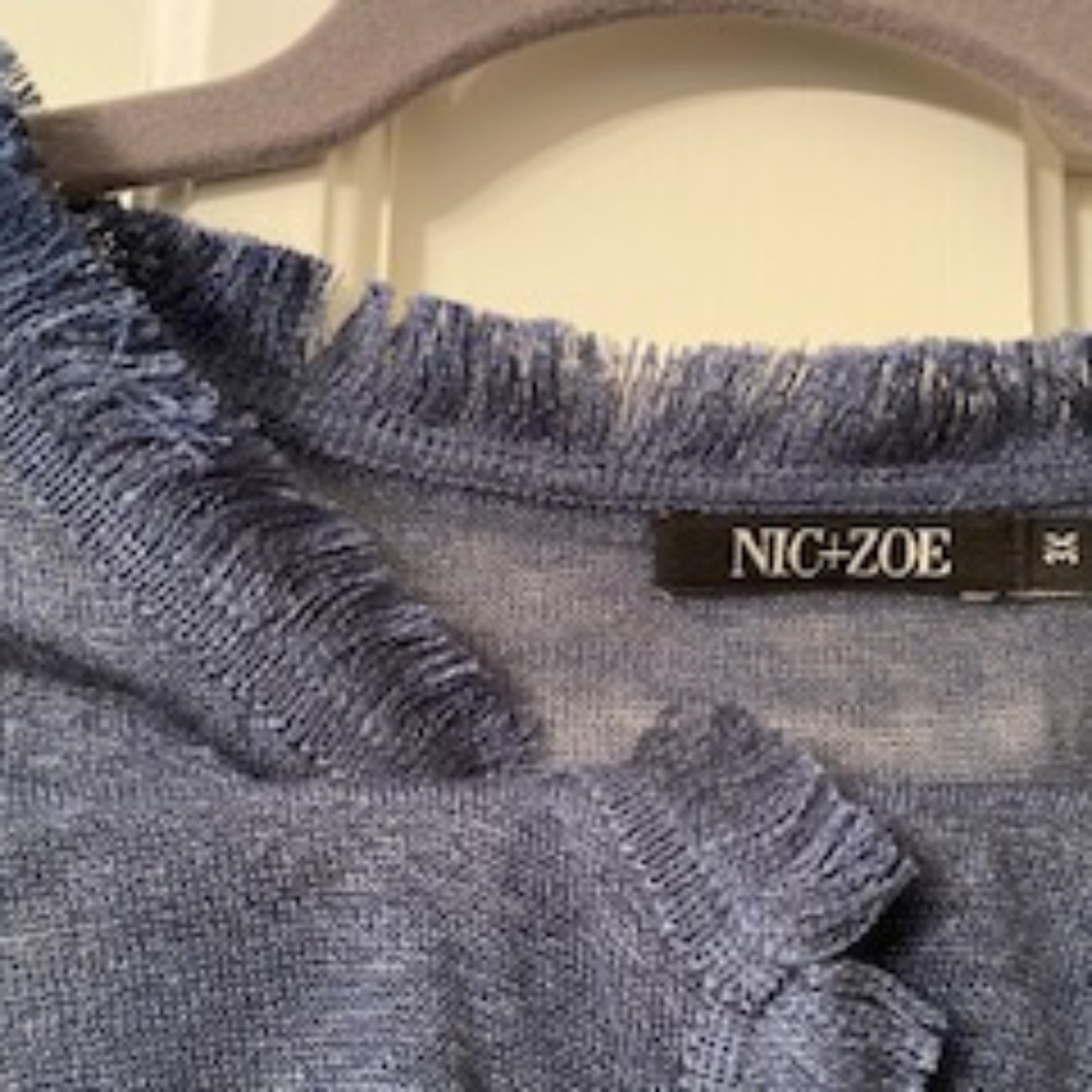 Nic + Zoe Fringed Shrug Plus Size 3x